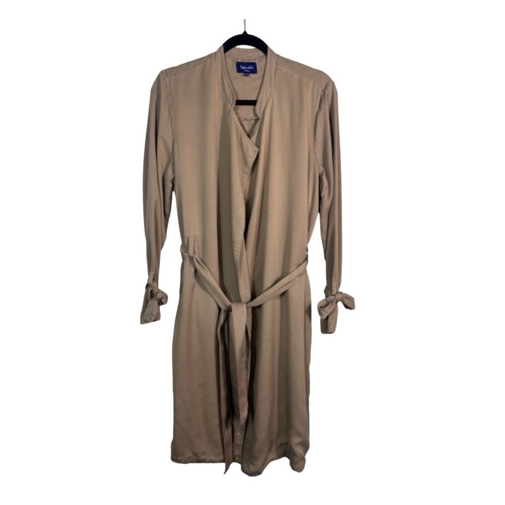 Splendid Size XS Womens Sandwash Twill Flowy Trench Coat - EUC